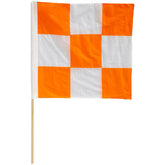 36 x 36 inch Checkered Airport Safety Flag Orange & White